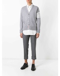 graue Strickjacke von Thom Browne