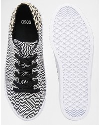 graue Turnschuhe von Asos