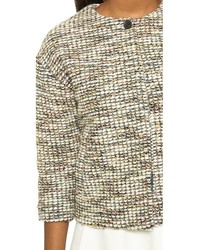 graue Tweed-Jacke von Paul Smith