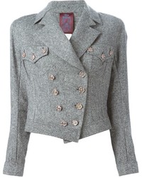 graue Tweed-Jacke von John Galliano