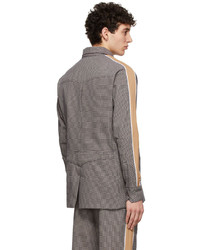 graue Tweed Shirtjacke von Ahluwalia