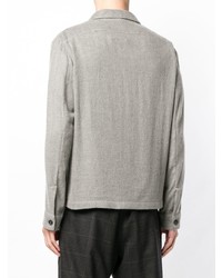 graue Tweed Shirtjacke von Barena