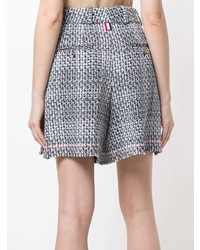 graue Tweed Shorts von Thom Browne