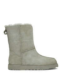 graue Ugg Stiefel aus Wildleder