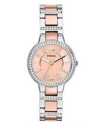 graue Uhr von Fossil