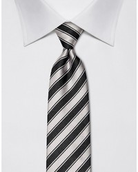 graue vertikal gestreifte Krawatte von Vincenzo Boretti