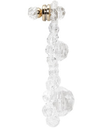 graue Perlen Ohrringe mit Blumenmuster von Simone Rocha