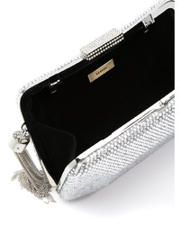 graue verzierte Clutch von Serpui