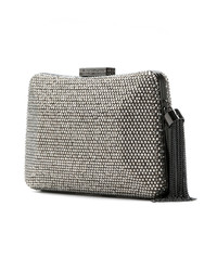 graue verzierte Clutch von Serpui