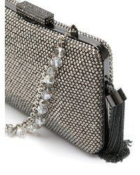 graue verzierte Clutch von Serpui