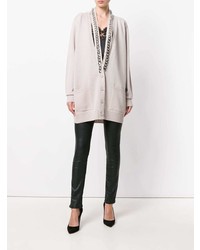 graue verzierte Strickjacke von Givenchy