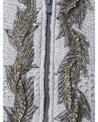 graue verzierte Strickjacke von Jo No Fui