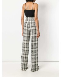 graue weite Hose mit Karomuster von MSGM