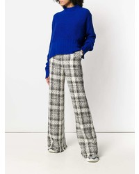 graue weite Hose mit Karomuster von MSGM