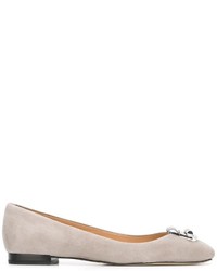 graue Wildleder Ballerinas von MICHAEL Michael Kors