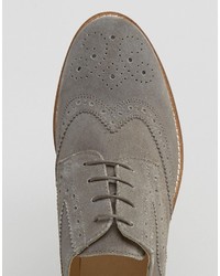 graue Wildleder Brogues von Asos