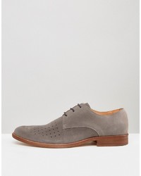 graue Wildleder Brogues von Zign Shoes