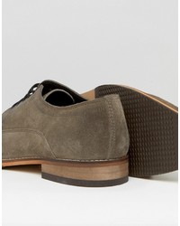 graue Wildleder Derby Schuhe von Asos