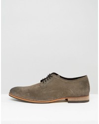 graue Wildleder Derby Schuhe von Asos