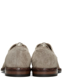 graue Wildleder Derby Schuhe von Officine Creative