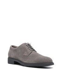 graue Wildleder Derby Schuhe von BOSS