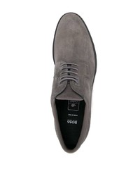 graue Wildleder Derby Schuhe von BOSS