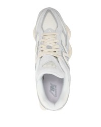 graue Wildleder niedrige Sneakers von New Balance