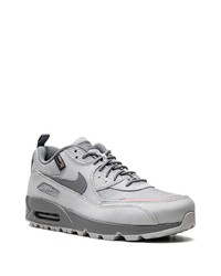 graue Wildleder niedrige Sneakers von Nike