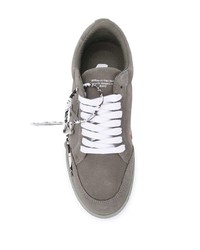 graue Wildleder niedrige Sneakers von Off-White