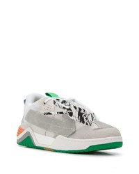 graue Wildleder niedrige Sneakers von Off-White