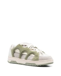 graue Wildleder niedrige Sneakers von Paura