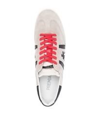 graue Wildleder niedrige Sneakers von Premiata