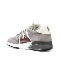 graue Wildleder niedrige Sneakers von Premiata