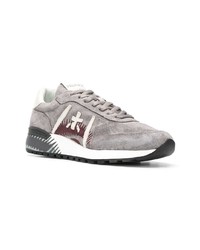 graue Wildleder niedrige Sneakers von Premiata