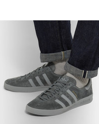 graue Wildleder niedrige Sneakers von adidas Originals