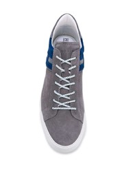 graue Wildleder niedrige Sneakers von Hogan