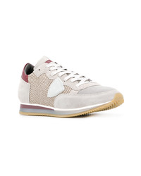 graue Wildleder niedrige Sneakers von Philippe Model