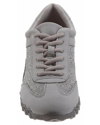 graue Wildleder niedrige Sneakers von City Walk