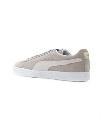 graue Wildleder niedrige Sneakers von Puma