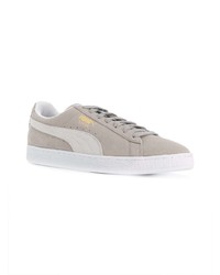 graue Wildleder niedrige Sneakers von Puma