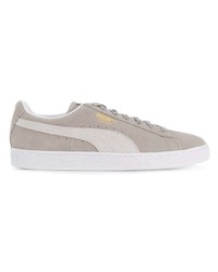 graue Wildleder niedrige Sneakers von Puma