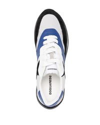 graue Wildleder niedrige Sneakers von DSQUARED2