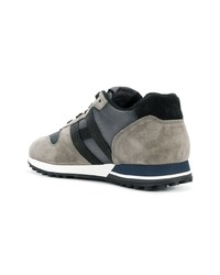 graue Wildleder niedrige Sneakers von Hogan