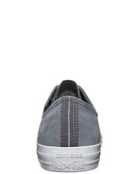 graue Wildleder niedrige Sneakers von Converse