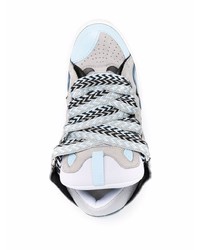 graue Wildleder niedrige Sneakers von Lanvin