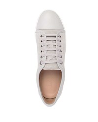 graue Wildleder niedrige Sneakers von Lanvin