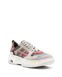 graue Wildleder niedrige Sneakers von Premiata