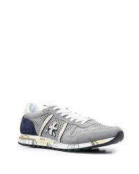 graue Wildleder niedrige Sneakers von Premiata