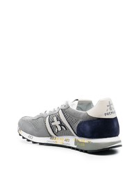 graue Wildleder niedrige Sneakers von Premiata