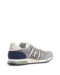 graue Wildleder niedrige Sneakers von Premiata